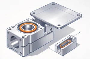 CNC face-seal O-ring groove